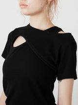 DESIGN OPEN TEE / BLACK
