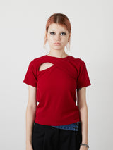 DESIGN OPEN TEE / RED