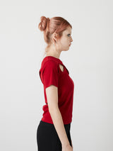DESIGN OPEN TEE / RED