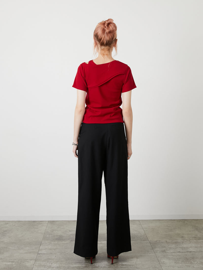 DESIGN OPEN TEE / RED