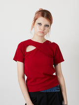 DESIGN OPEN TEE / RED