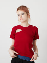 DESIGN OPEN TEE / RED