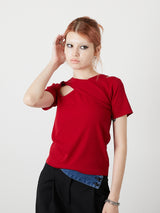 DESIGN OPEN TEE / RED