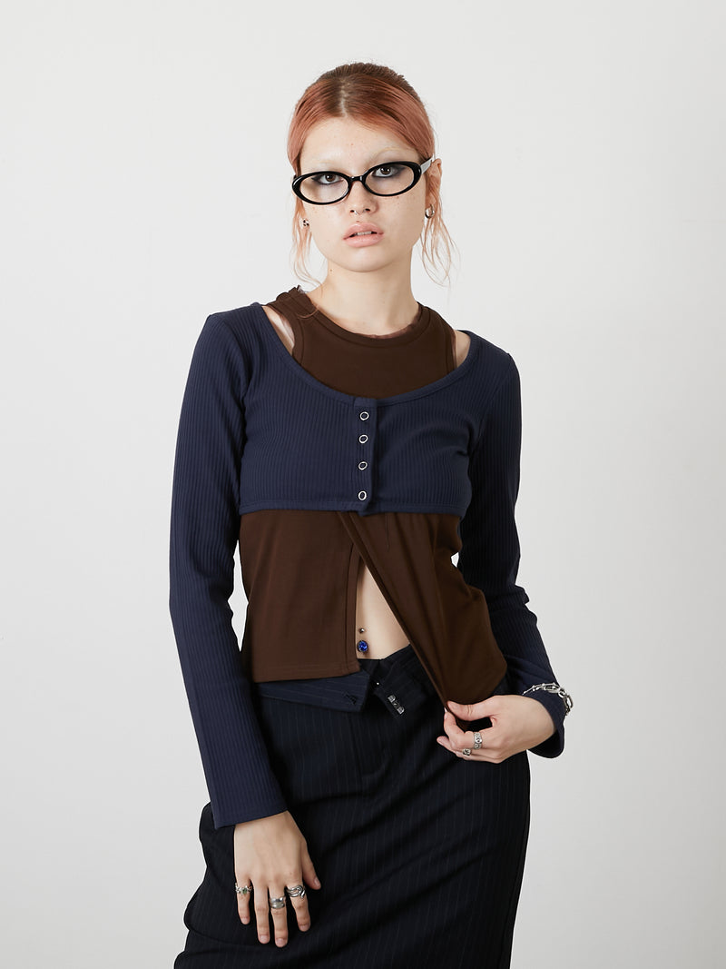 2PIECE TOPS / NAVY
