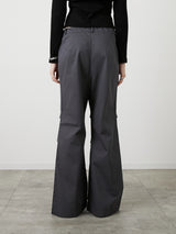 POCKET FLARE PANTS / CHARCOAL GRAY