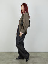 【Heart by led.】LAYERED LIKE SHIRT / BROWN