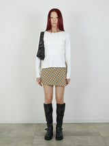 【Heart by led.】SIDE HOOK TOPS / WHITE