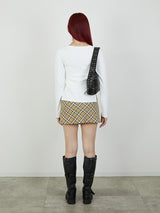 【Heart by led.】SIDE HOOK TOPS / WHITE