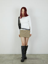 【Heart by led.】SIDE HOOK TOPS / WHITE