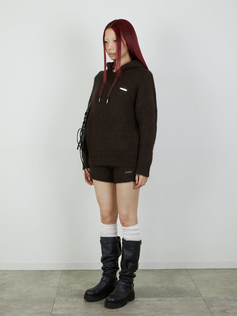 KNIT MINI BOTTOM / BROWN