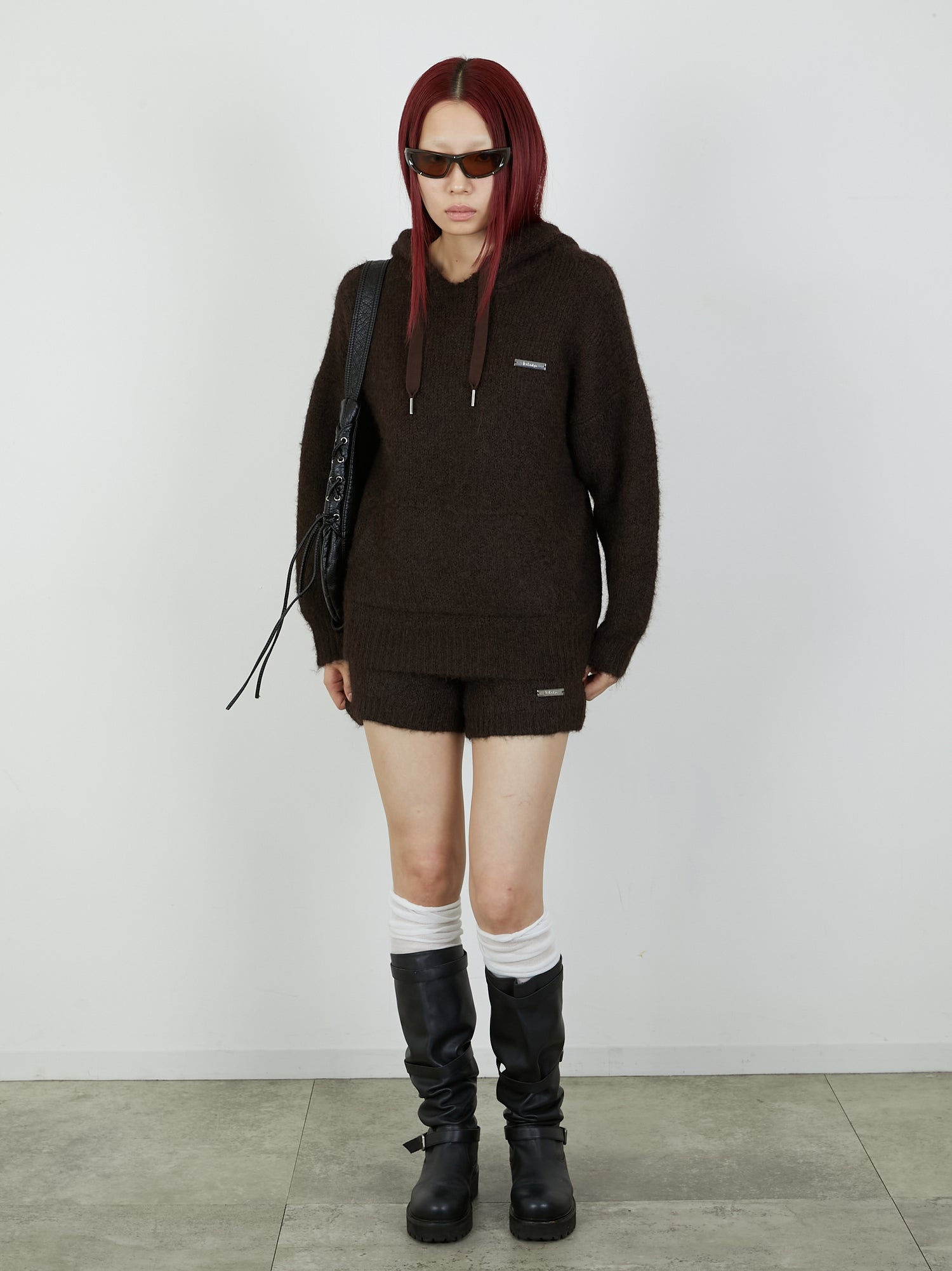 KNIT MINI BOTTOM / BROWN
