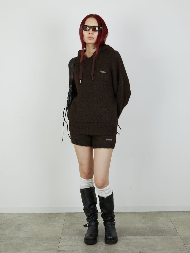 KNIT MINI BOTTOM / BROWN