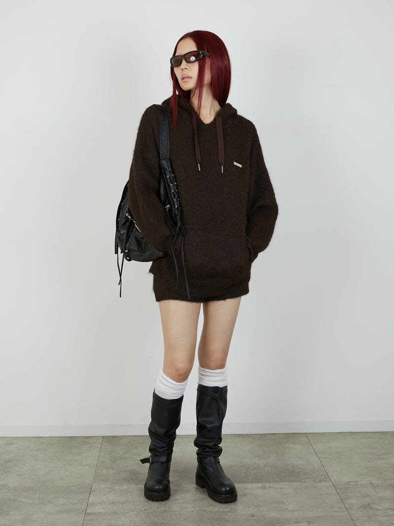 KNIT MINI BOTTOM / BROWN