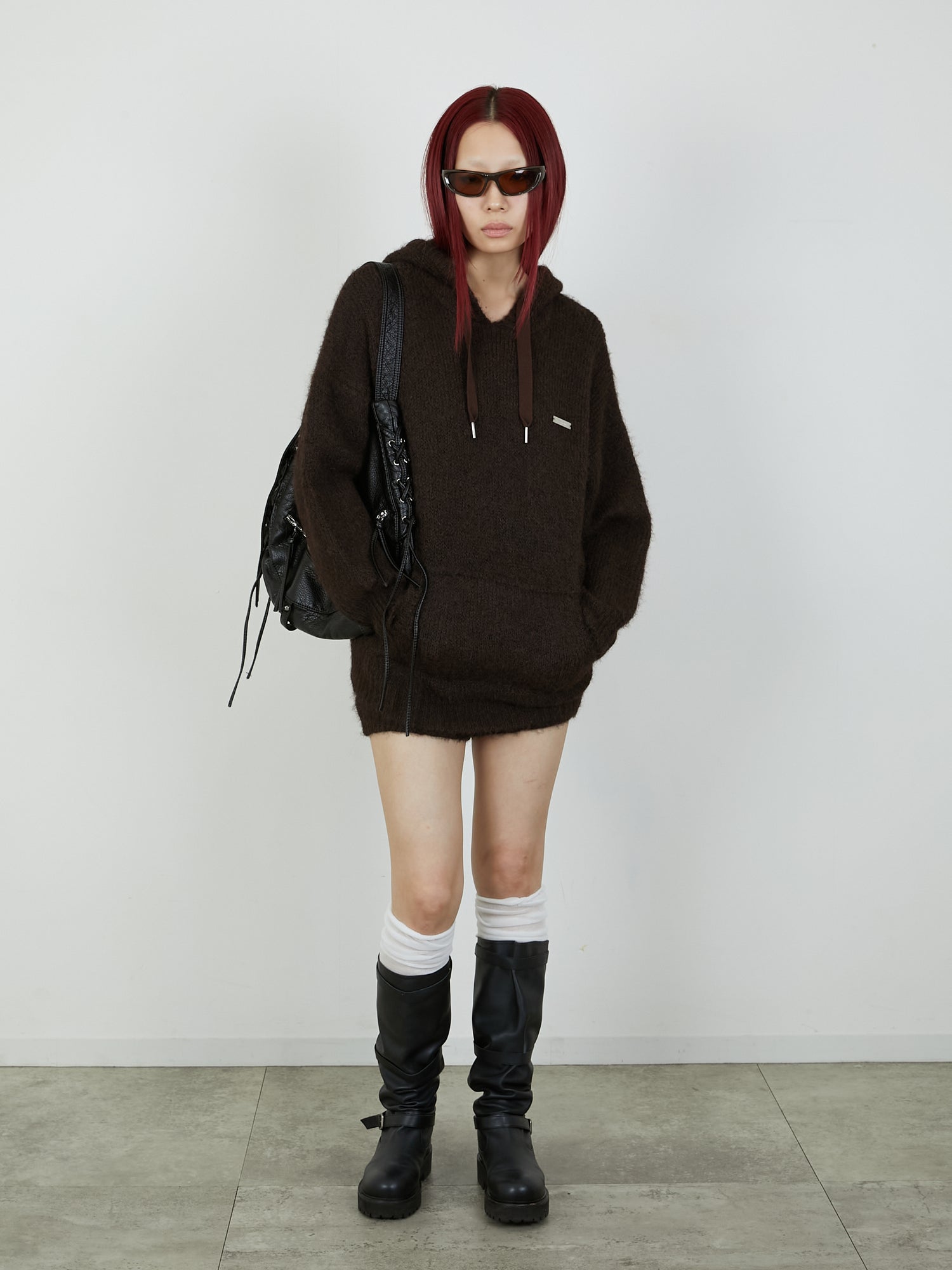 KNIT MINI BOTTOM / BROWN