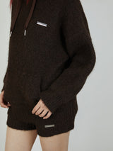 KNIT MINI BOTTOM / BROWN
