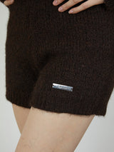 KNIT MINI BOTTOM / BROWN