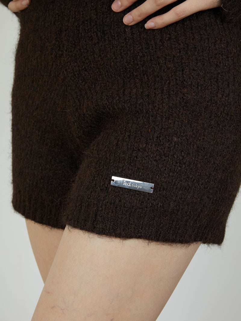 KNIT MINI BOTTOM / BROWN