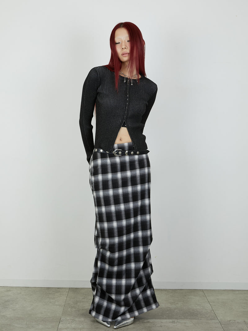 【Heart by led.】HOCK OPEN KNIT / BLACK