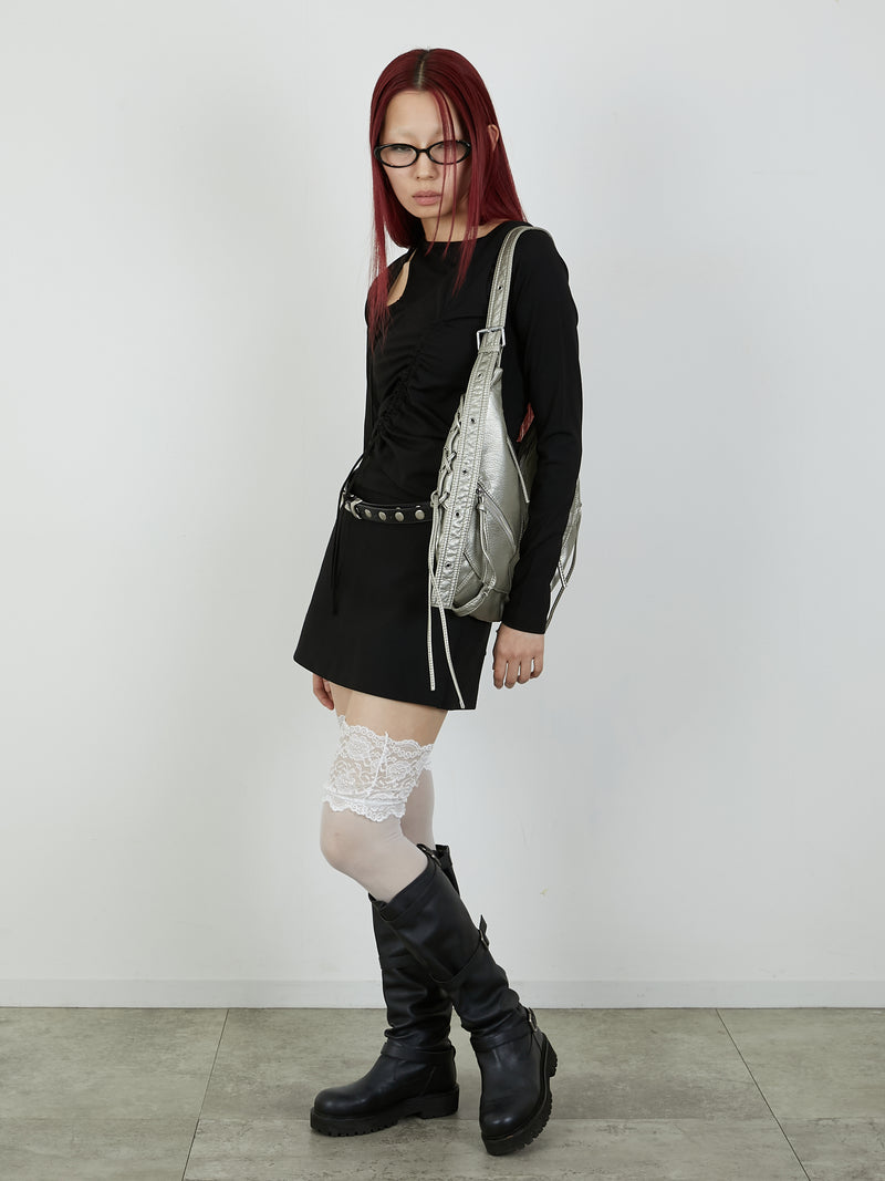 BUSTIER SET TOPS / BLACK