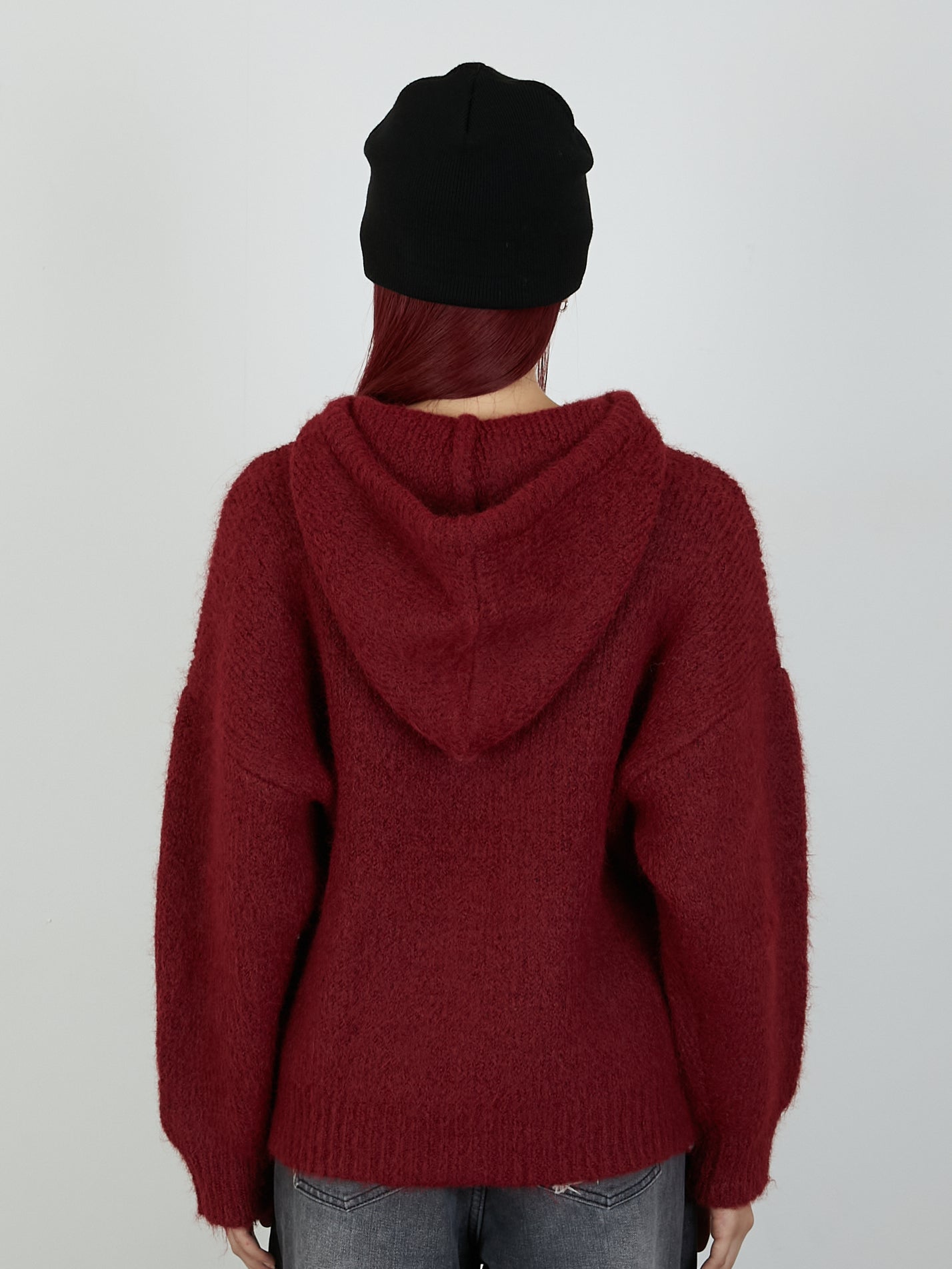 KNIT HOODIE / RED – led-tokyo│レッドトーキョー
