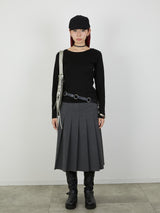 【Heart by led.】SIDE HOOK TOPS / BLACK