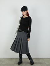 【Heart by led.】SIDE HOOK TOPS / BLACK