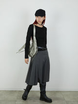 【Heart by led.】SIDE HOOK TOPS / BLACK