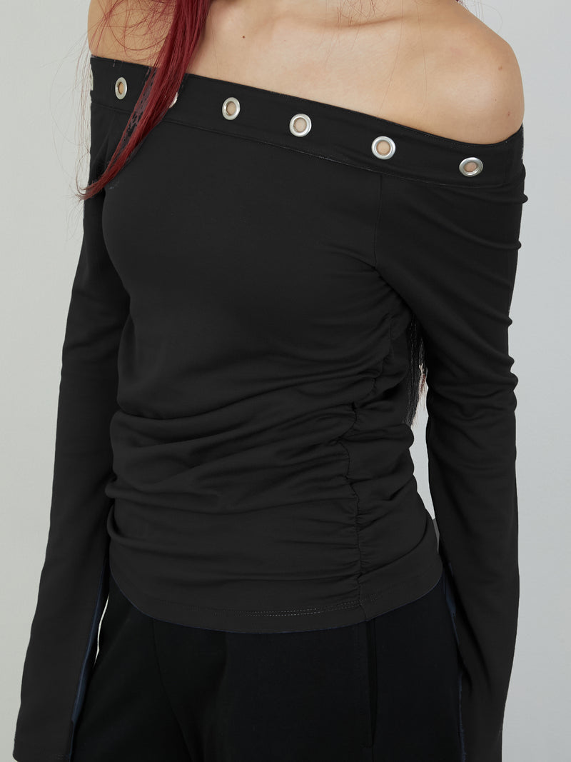 EYELET ONESHOUL / BLACK