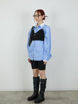 【Heart by led.】LAYERED LIKE SHIRT / BLUE