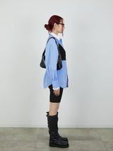【Heart by led.】LAYERED LIKE SHIRT / BLUE