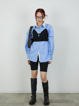 【Heart by led.】LAYERED LIKE SHIRT / BLUE