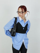 【Heart by led.】LAYERED LIKE SHIRT / BLUE