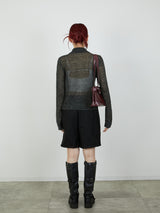 【Heart by led.】TUCK SHORT PANTS / BLACK