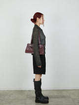 【Heart by led.】SHEER KNIT CARDE /  CHARCOAL GRAY