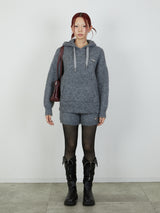 KNIT HOODIE / GRAY
