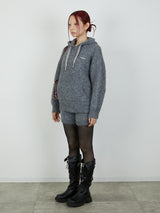 KNIT HOODIE / GRAY