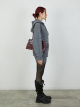 KNIT HOODIE / GRAY