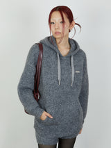 KNIT HOODIE / GRAY