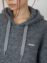 KNIT HOODIE / GRAY