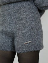 KNIT MINI BOTTOM / GRAY