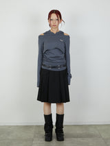 FOODIE TANK  BOLERO SET / CHARCOAL GRAY