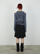 FOODIE TANK  BOLERO SET / CHARCOAL GRAY