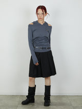 FOODIE TANK  BOLERO SET / CHARCOAL GRAY