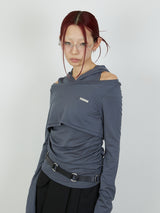 FOODIE TANK  BOLERO SET / CHARCOAL GRAY