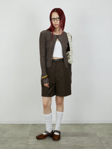 【Heart by led.】TUCK SHORT PANTS / BROWN