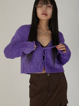 FEATHER LAME KNIT CD / PURPLE