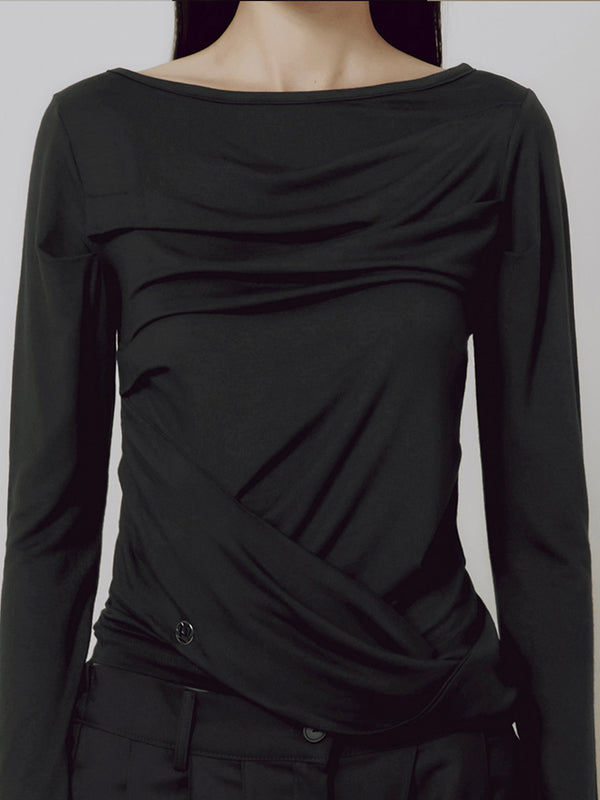 Drape Layered Long Sleeve