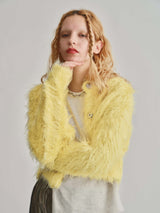 SHAGGY SHORT BOTTON CD / YELLOW
