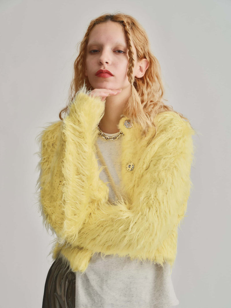 SHAGGY SHORT BOTTON CD / YELLOW
