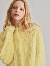 SHAGGY SHORT BOTTON CD / YELLOW